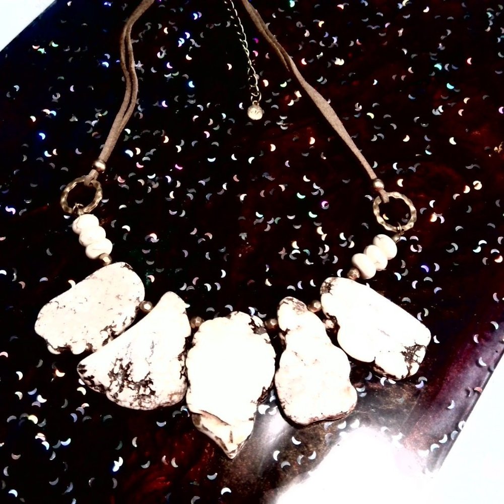 Elegant White Buffalo Necklace